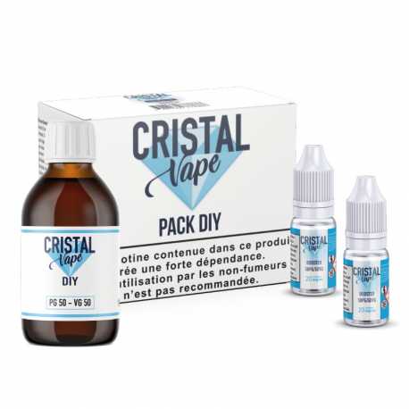 Pack base/booster 50/50 - Cristal vape