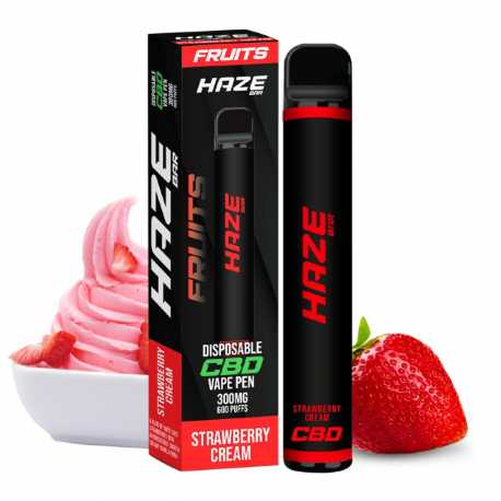 Vape Pen Strawberry Cream - Haze Bar