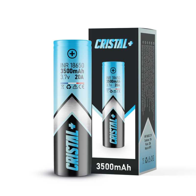 Accu INR 18650 3500mah 20A - 7.90 € - Cristal+, Batterie accu