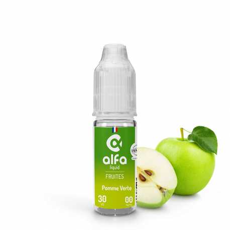 E-Liquid green apple 10ml - Alfaliquid