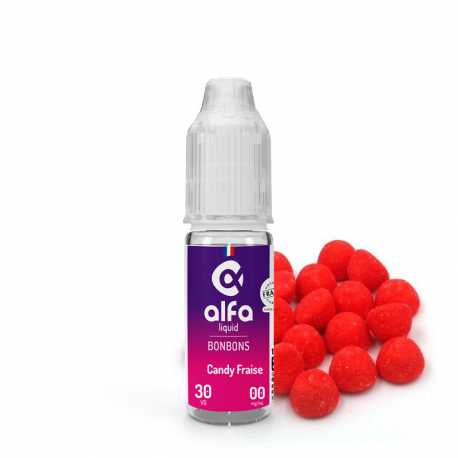 E-Liquide bonbon fraise 10ml - Alfaliquid