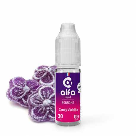 E-Liquide bonbon violette 10ml- Alfaliquid