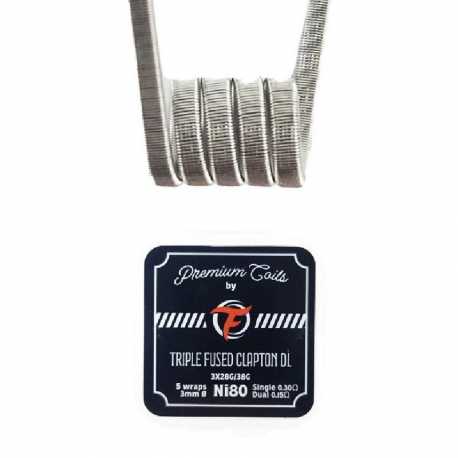 Coil Triple Fused Clapton DL Ni80 - Fumytech