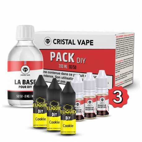 Pack DIY Cookie 230ml Eliquid France