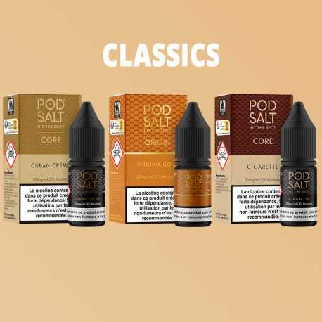 Pack 3 Pod Salt 10ml Classics