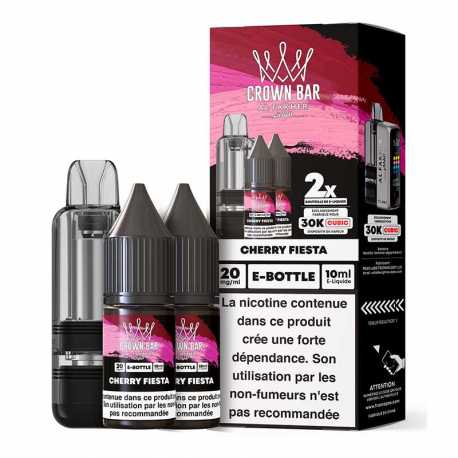 Cartouche Cubic 30k 20ml (1pcs) + E-liquides 20mg 10ml (2pcs) - Crown Bar by Al Fakher