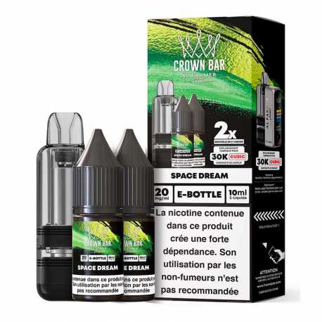Cartouche Cubic 30k 20ml (1pcs) + E-liquides 20mg 10ml (2pcs) - Crown Bar by Al Fakher