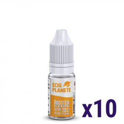 Pack 10 Boosters Ecigplanete Sel de nicotine 50/50