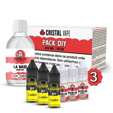 Pack DIY Cookie 230ml Eliquid France