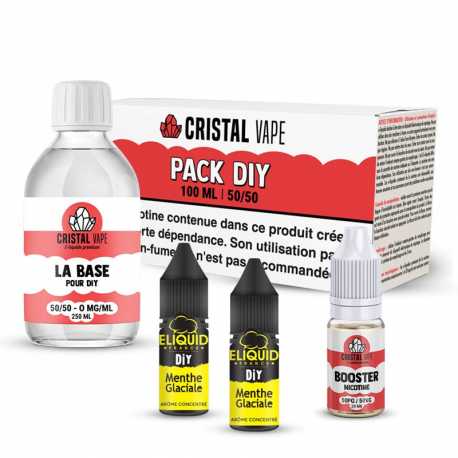 Pack DIY Menthe Glaciale 120ml - Eliquid France