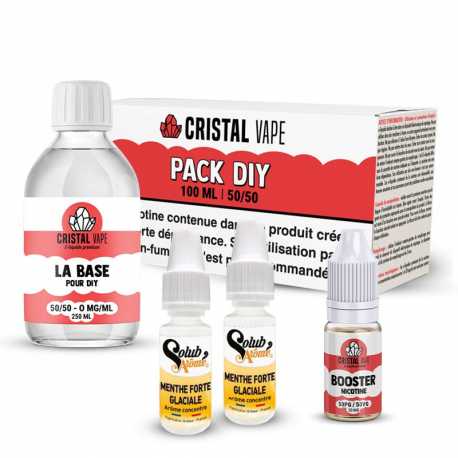 Pack DIY Menthe Forte Glaciale 120ml - Solubarome