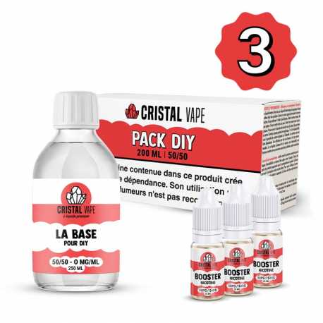 Pack DIY 50/50 200ml - Cristal Vape