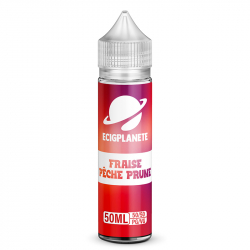 Fraise, Pêche et Prune 50ml - Ecigplanete