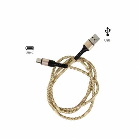 Câble USB-C tressé - Charge Rapide 5A