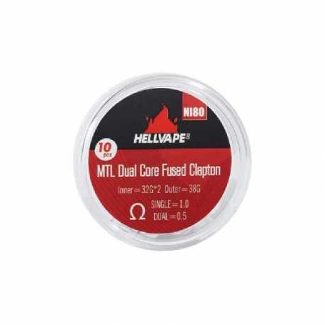 Coil Dual Core Fused Clapton Ni80 MTL - Hellvape