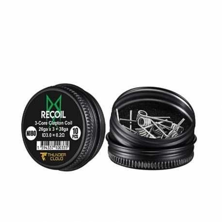 Coil 3 Core Clapton Ni80 - Thunder Cloud X Grimm Green