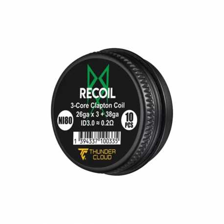 Coil 3 Core Clapton Ni80 - Thunder Cloud X Grimm Green