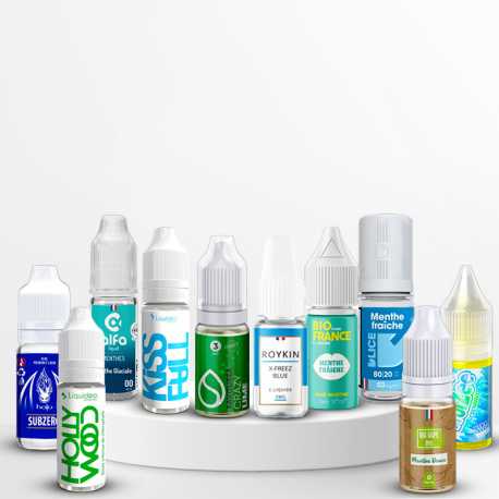 Pack découverte 10 Mentholés 10ml