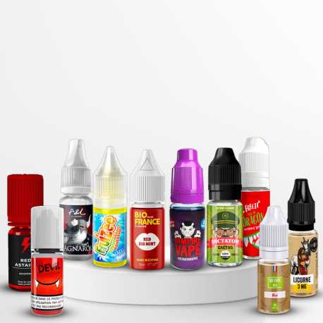 Pack découverte 10 Fruités frais 10ml