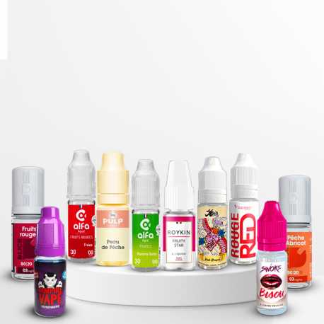 Pack découverte 10 Fruités 10ml
