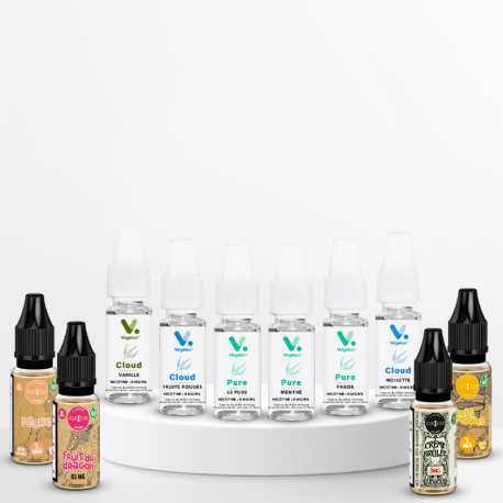 Pack découverte 10 sans PG 10ml